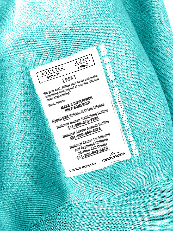 Happy Face Hoodie | Light Turquoise