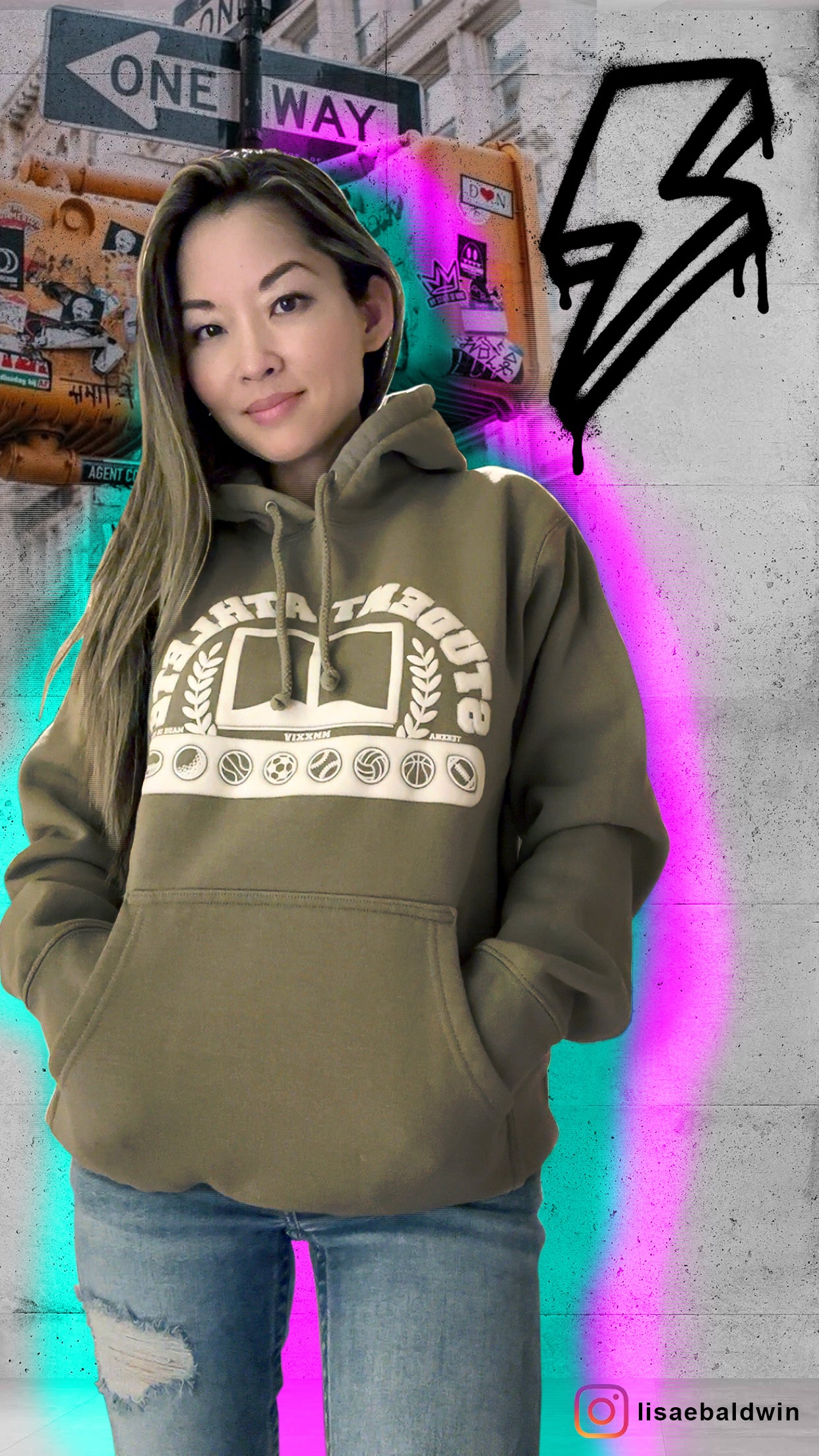 Student Athlete Hoodie | Army Green