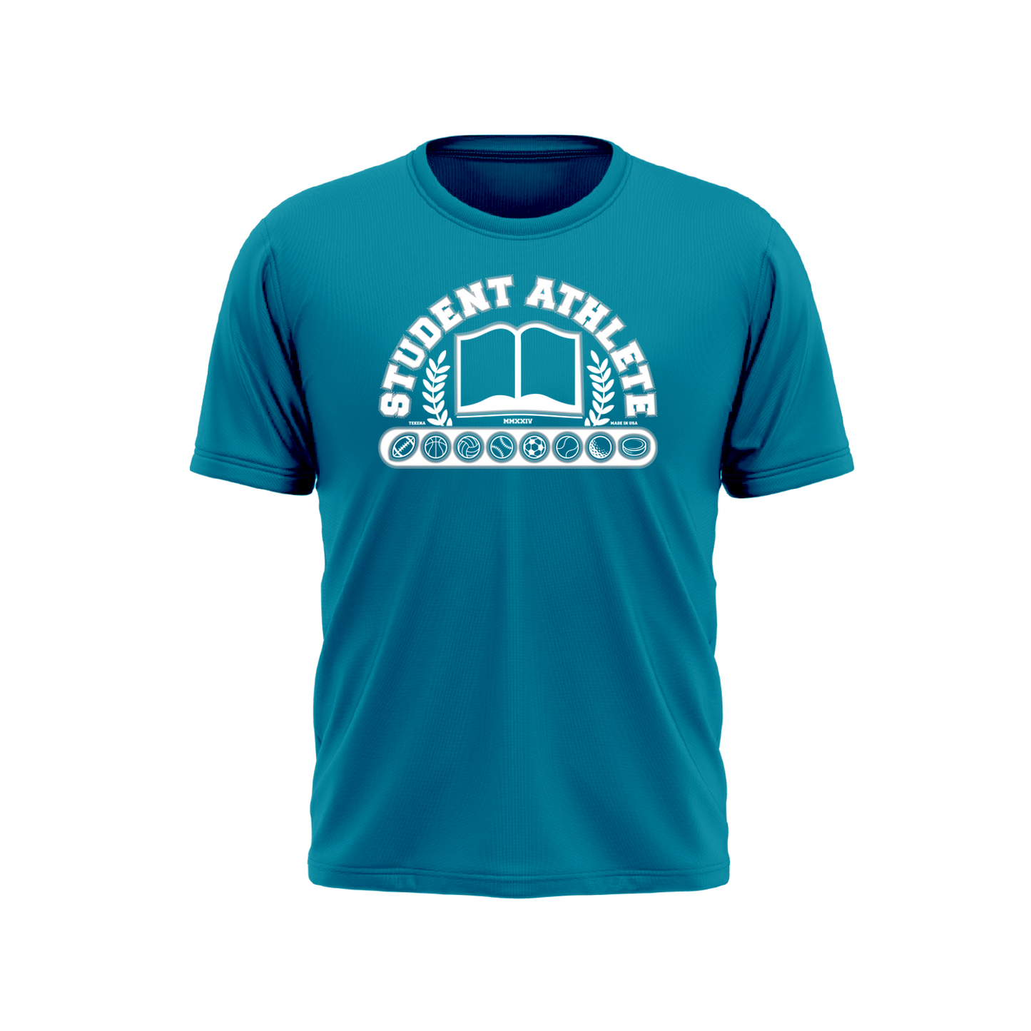 Student Athlete T-shirt | Ocean Blue