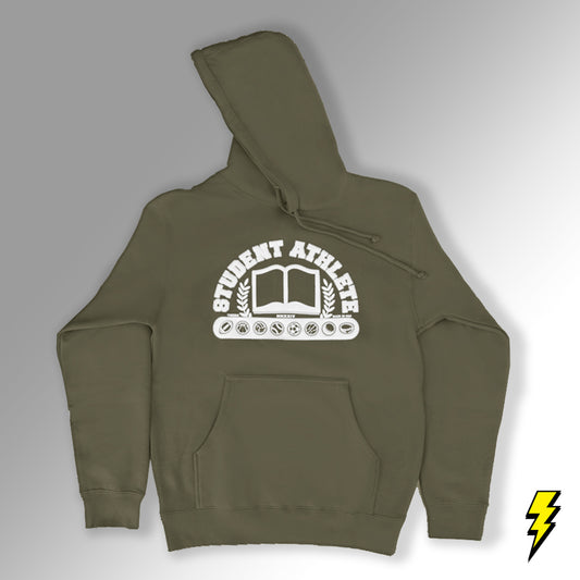 Student Athlete Hoodie | Army Green