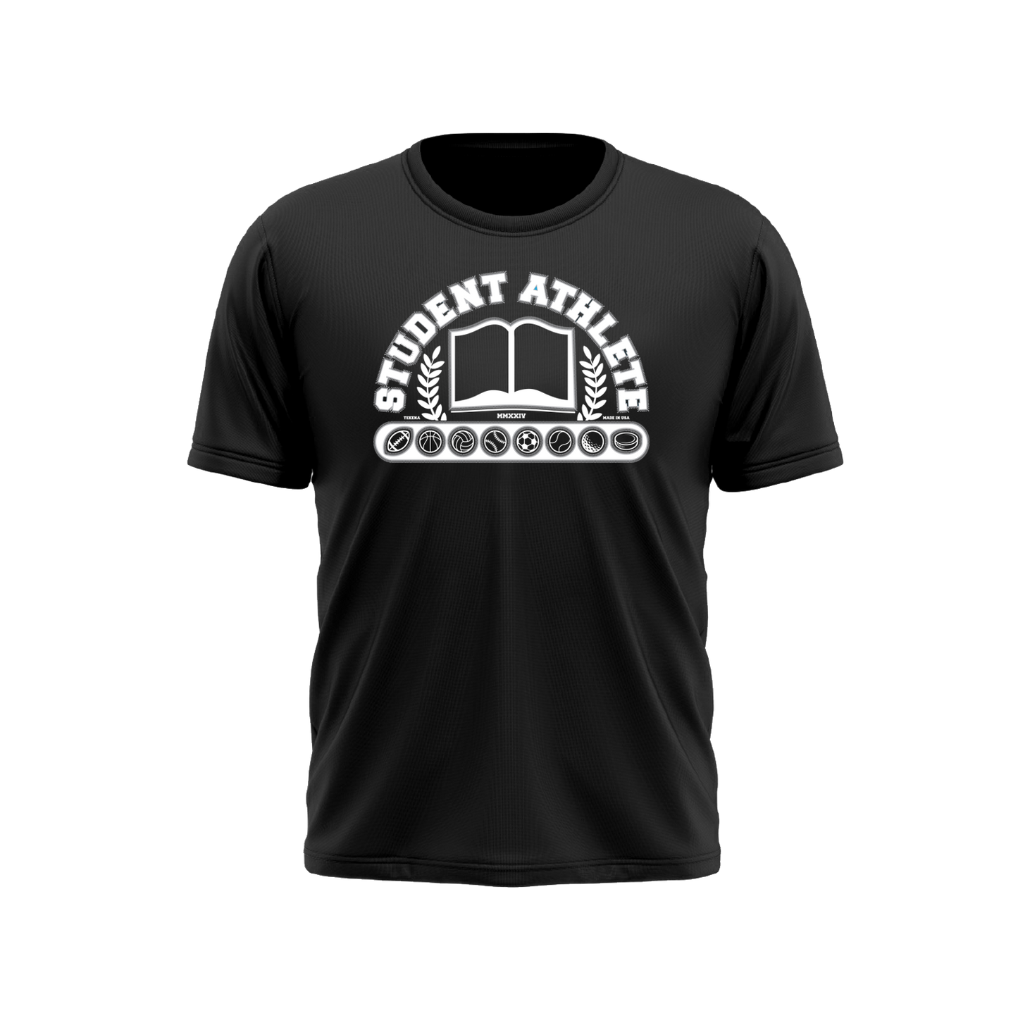 Student Athlete T-shirt | Black