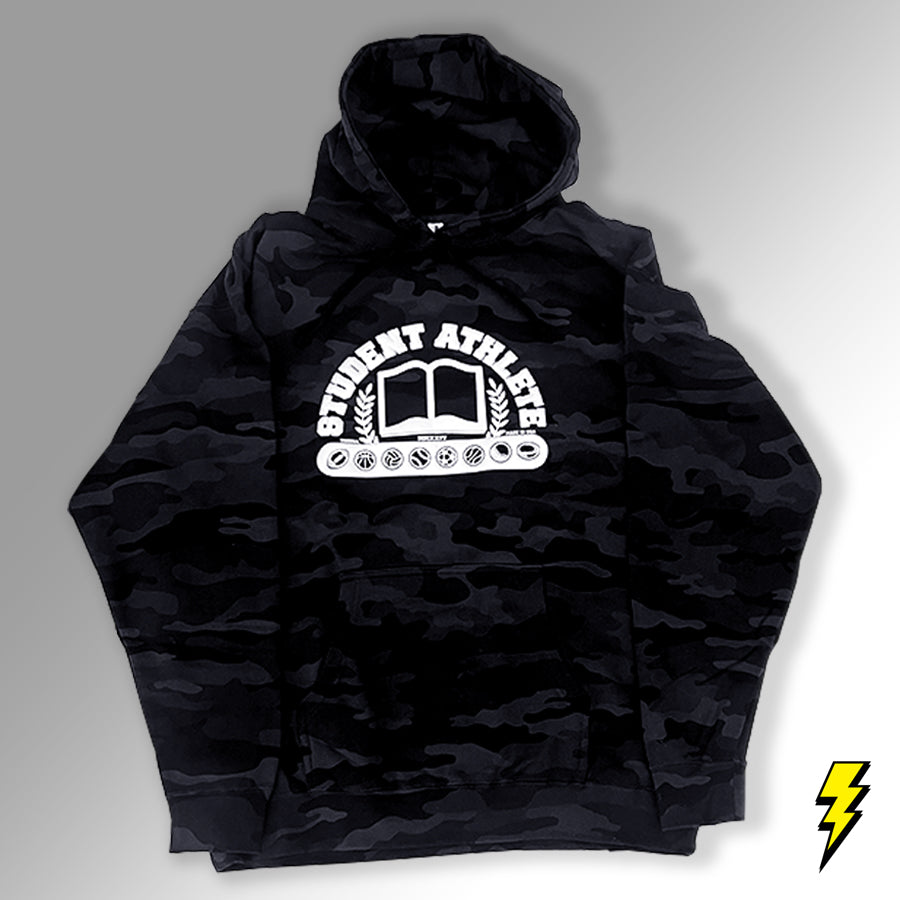 Student Athlete Hoodie | Black Camo