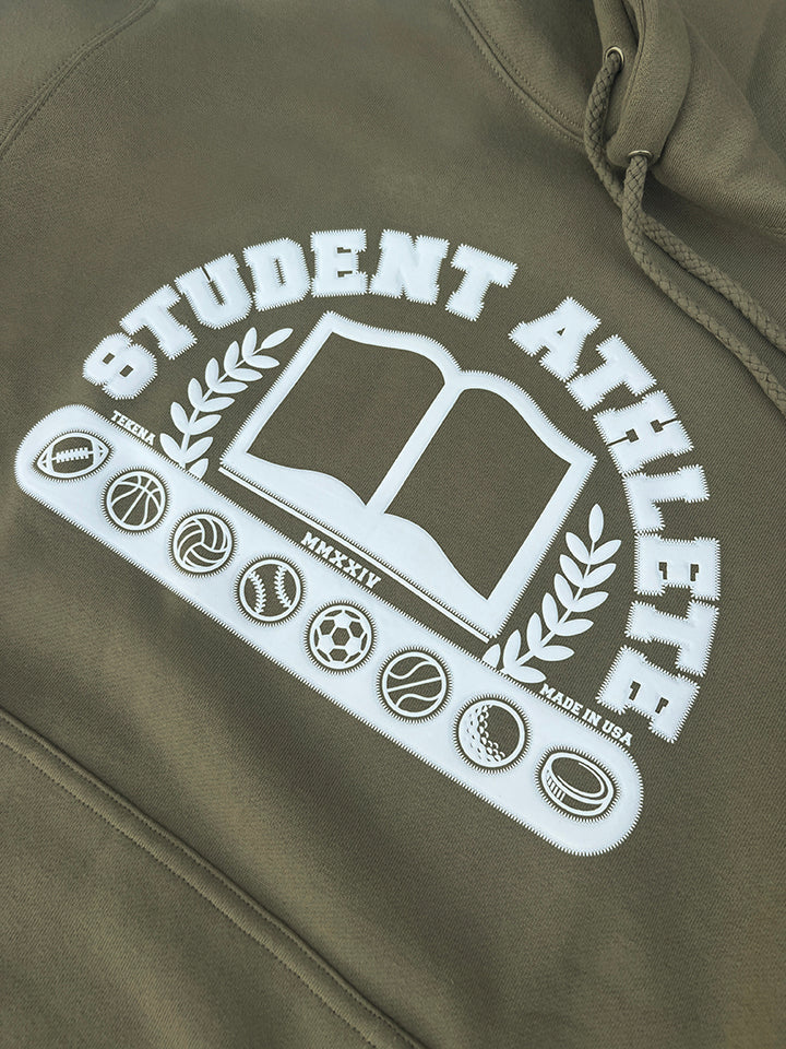 Student Athlete Hoodie | Army Green