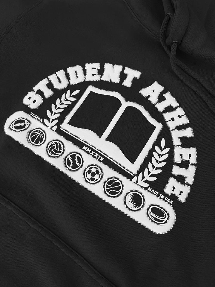 Student Athlete Hoodie | Black