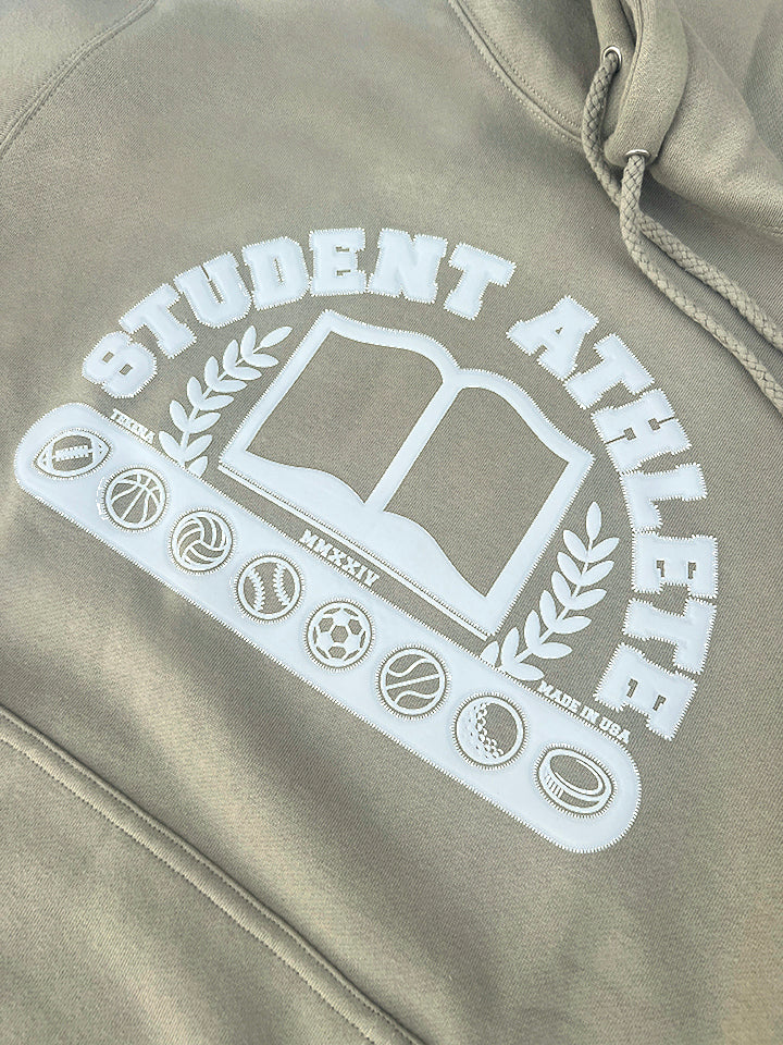 Student Athlete Hoodie | Cement