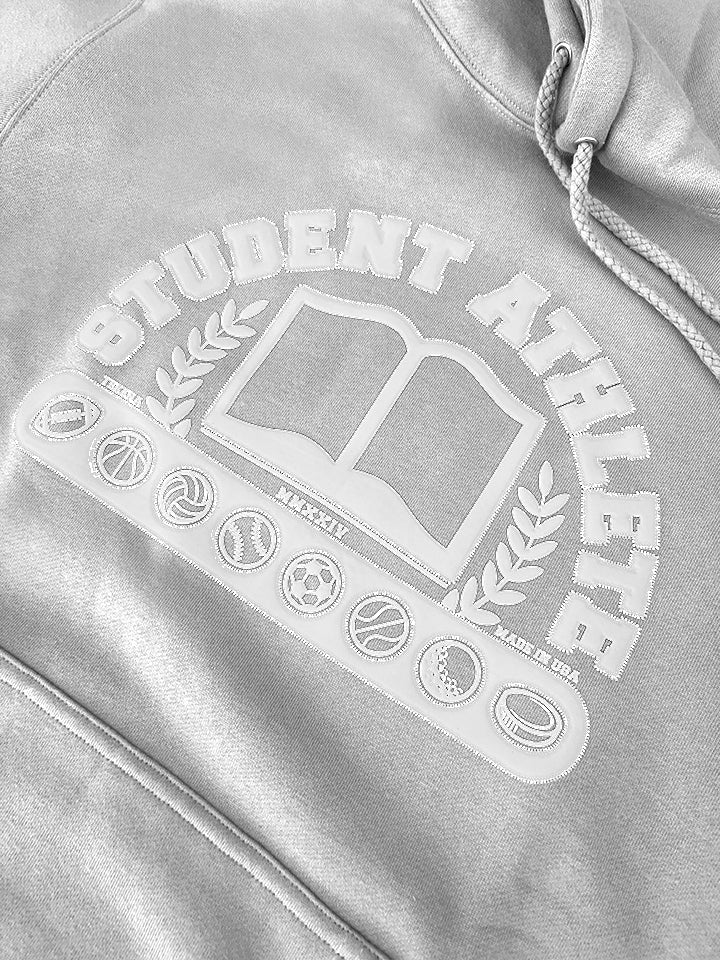 Student Athlete Hoodie | Heather Grey